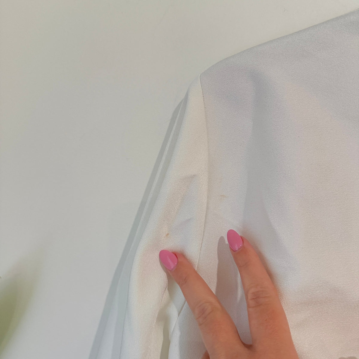 Wynn Hamlyn White Ring Front Balloon Sleeve Top Size 10