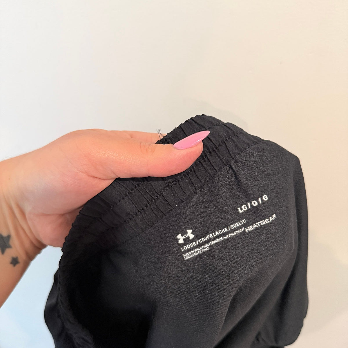Under Armour HeatGear Black Running Shorts Size L