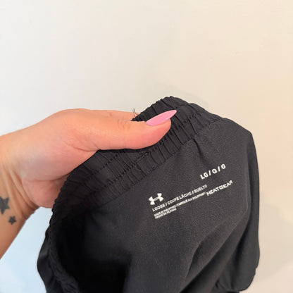Under Armour HeatGear Black Running Shorts Size L