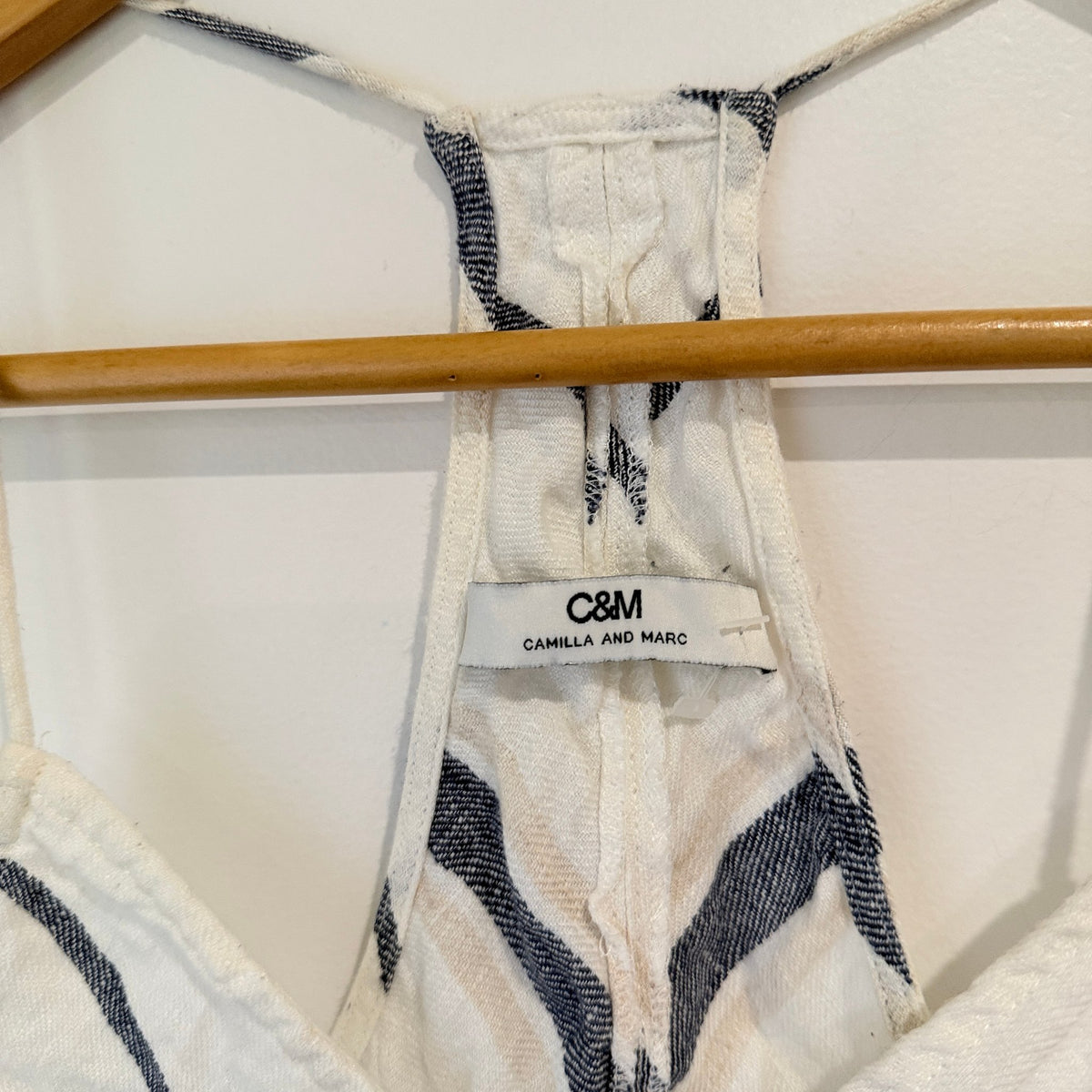 Camilla and Marc Chevron Racerback Cami Size U/Arm to U/Arm 41cm