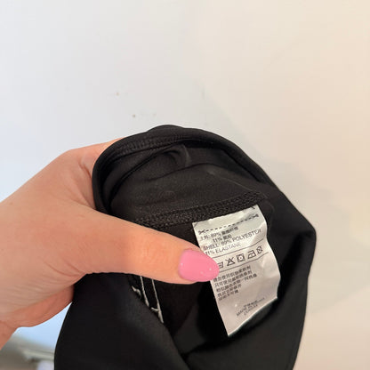 Adidas Black Three Stripe 3/4 Leggings Size M | Waist 68cm