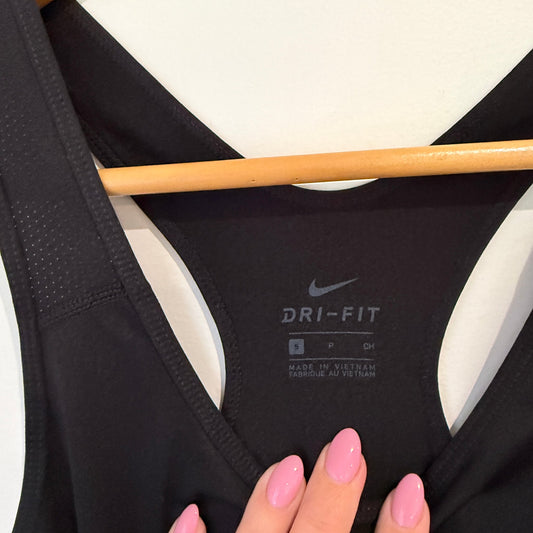 Nike Dri-FIT Black Racerback Training Tank Size S