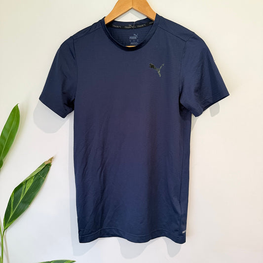 Puma Train Navy Perforated Training Tee Size S