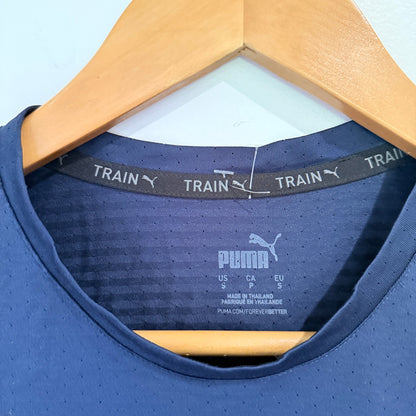 Puma Train Navy Perforated Training Tee Size S