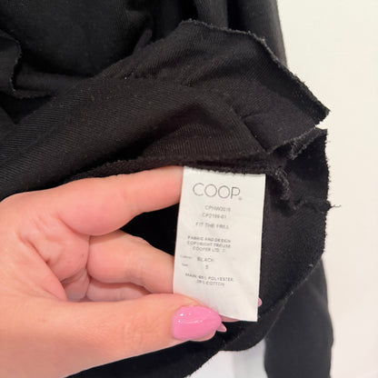 Coop by Trelise Cooper Black Fit the Frill Sweatshirt Size S