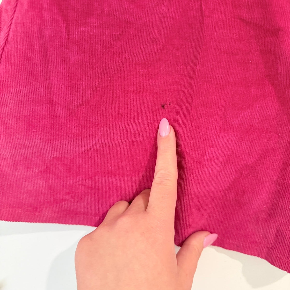 Madame Hawke Hot Pink Corduroy A-Line Mini Skirt Size 10