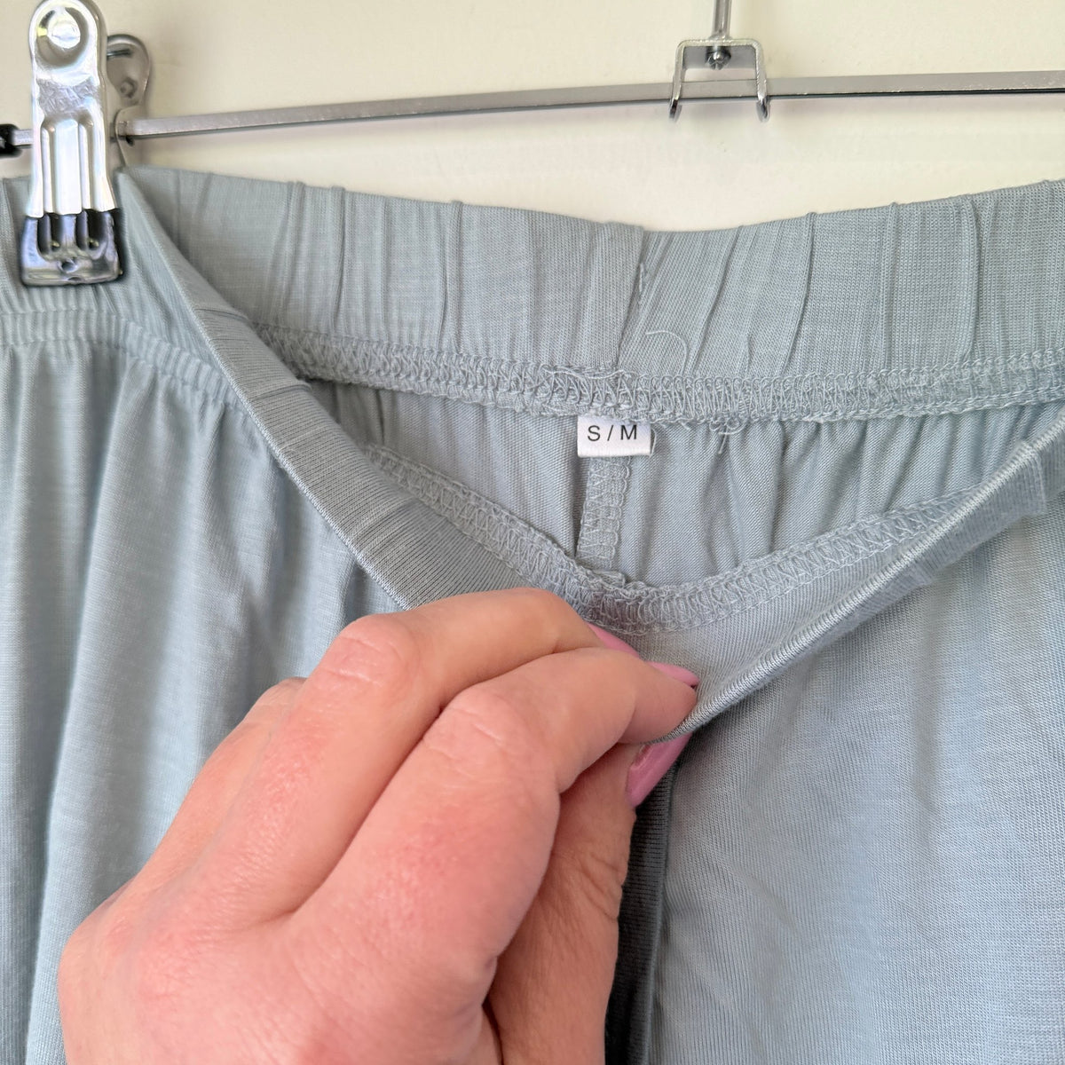 Emirates Sage Green Jersey Drawstring Lounge Pants Size S/M