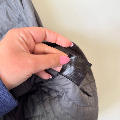 Grey Quilted Puffer Vest Size U/Arm to U/Arm 49cm
