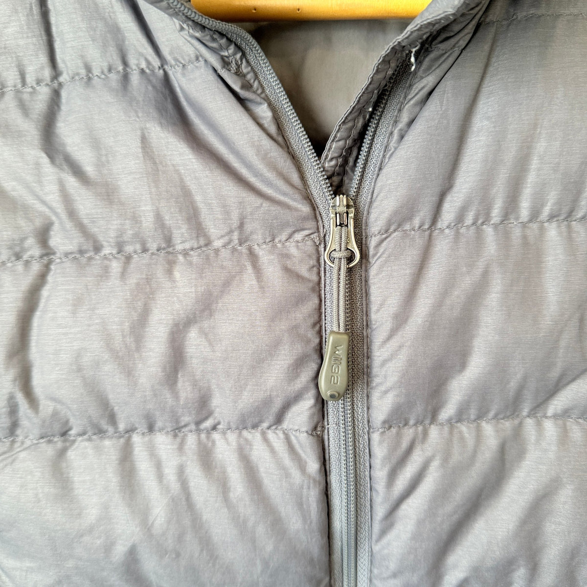 Grey Quilted Puffer Vest Size U/Arm to U/Arm 49cm
