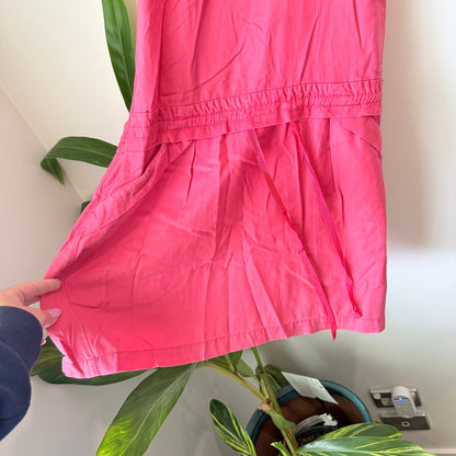 Country Road Pink Cupro Racerback Drop Waist Dress Size 10