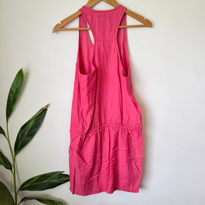 Country Road Pink Cupro Racerback Drop Waist Dress Size 10