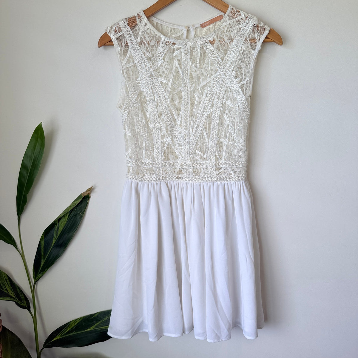 Cooper St White Lace Bodice Dress Size 8