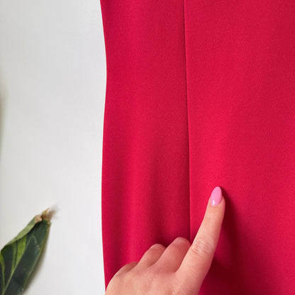 Club London Red Off Shoulder Maxi Dress Size UK 8