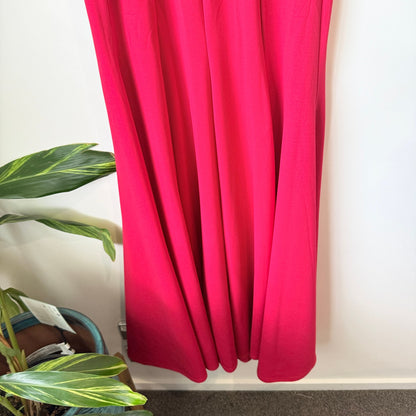 Club London Red Off Shoulder Maxi Dress Size UK 8