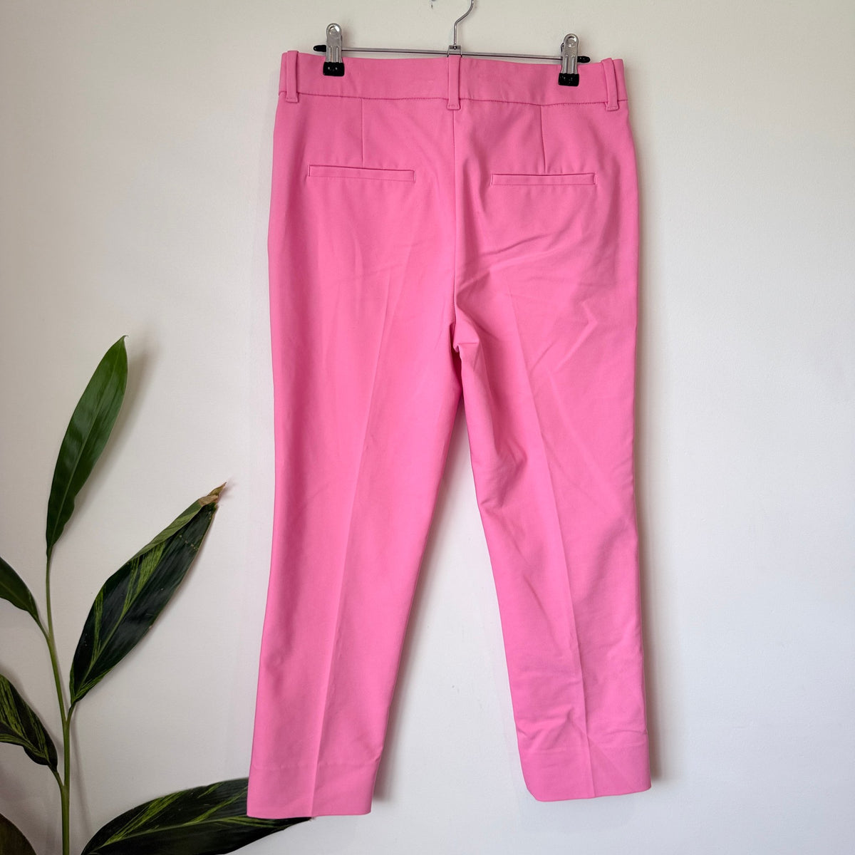 Zara Pink Cropped Tailored Pants Size 10