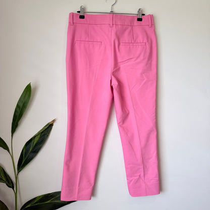 Zara Pink Cropped Tailored Pants Size 10