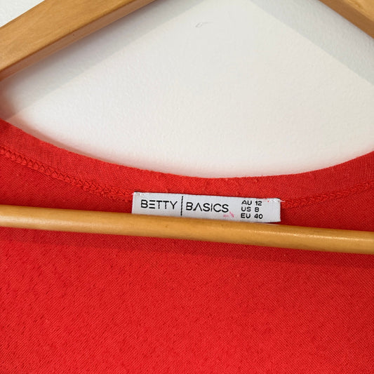 Betty Basics Coral Batwing Cocoon Cardigan Size 12