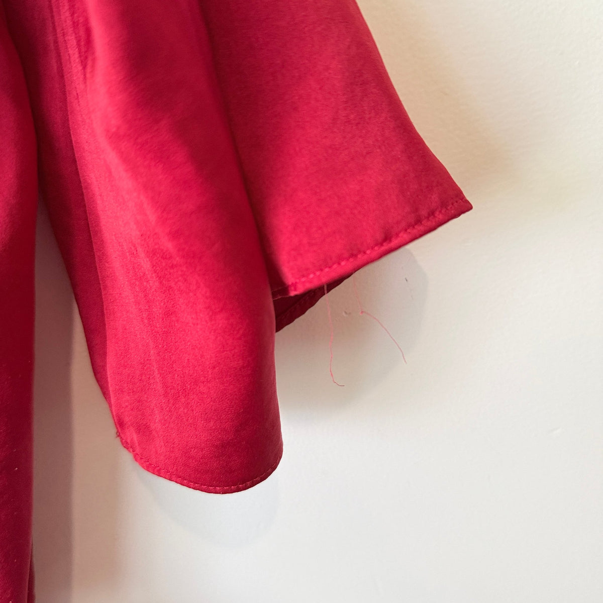 Glassons Red Satin Wrap Tie Top Size 10