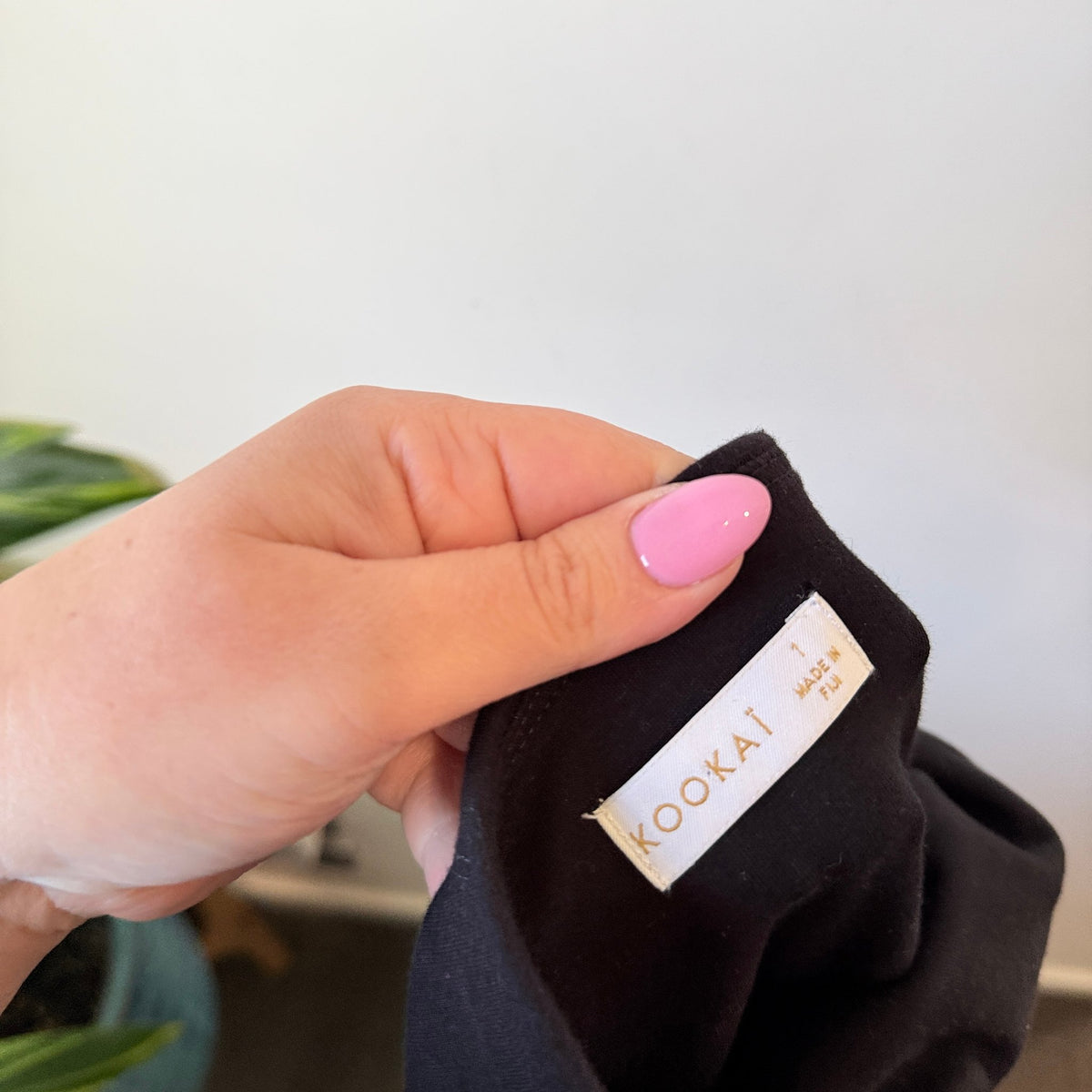 Kookai Black Jersey Pencil Skirt Size 1 / Waist 74cm