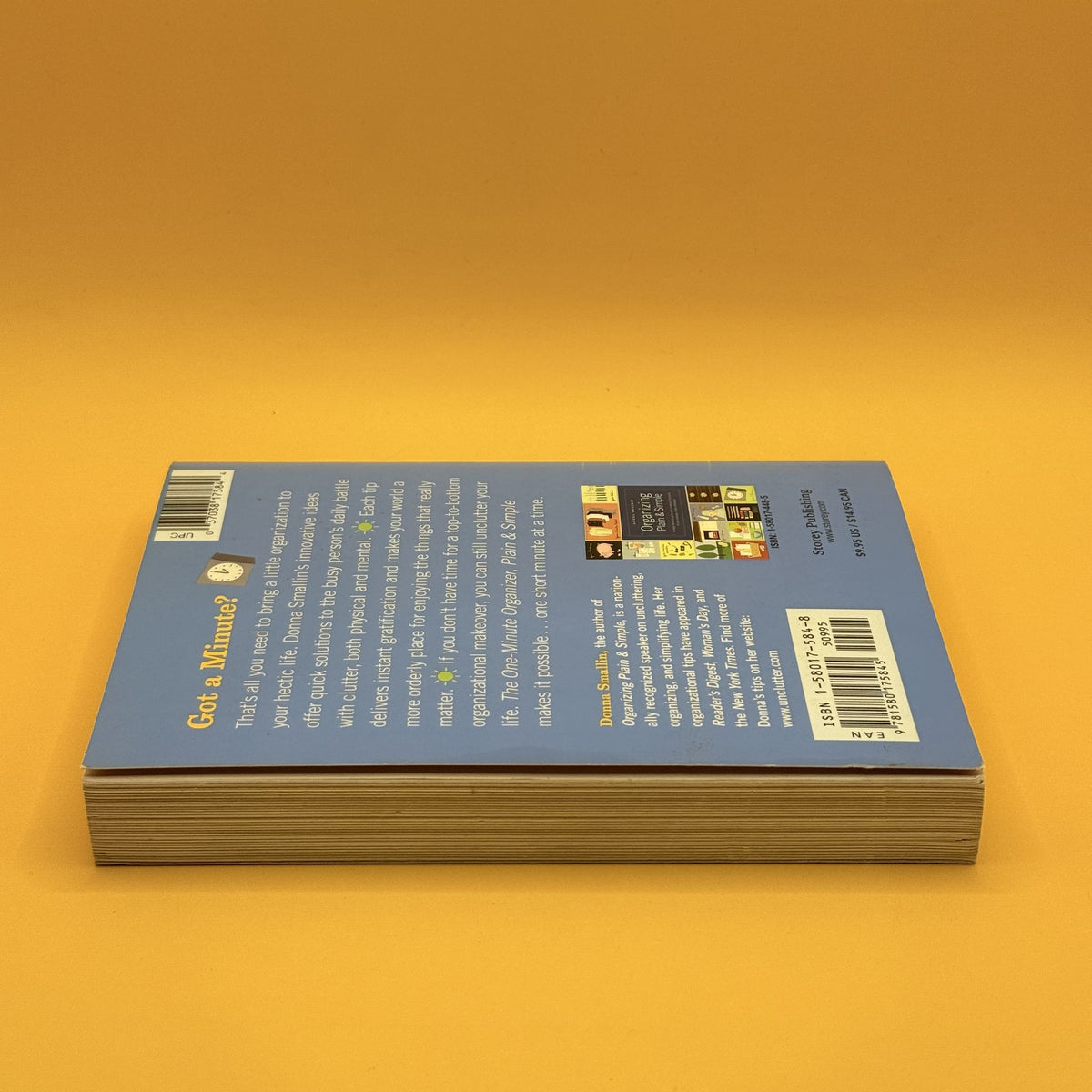 The One-Minute Organizer: Plain & Simple by Donna Smallin