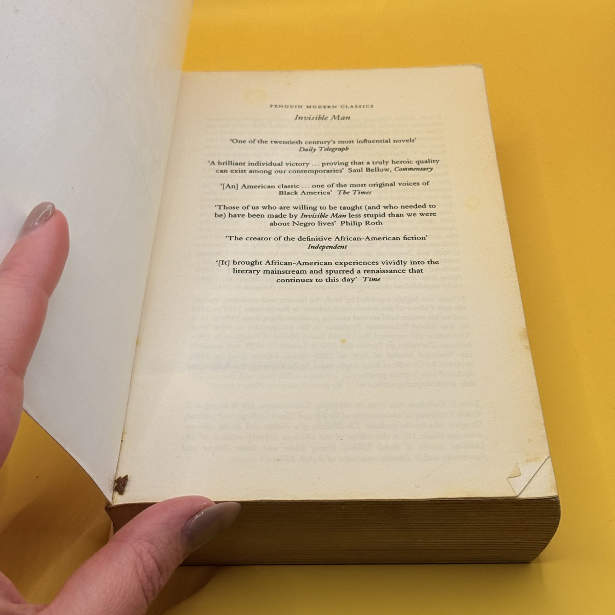 Invisible Man by Ralph Ellison