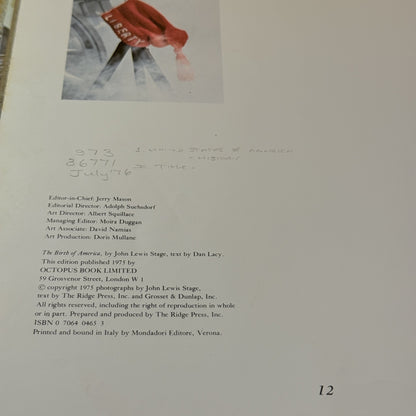 The Birth of America by Don Lacy and John Lewis Stage 1975