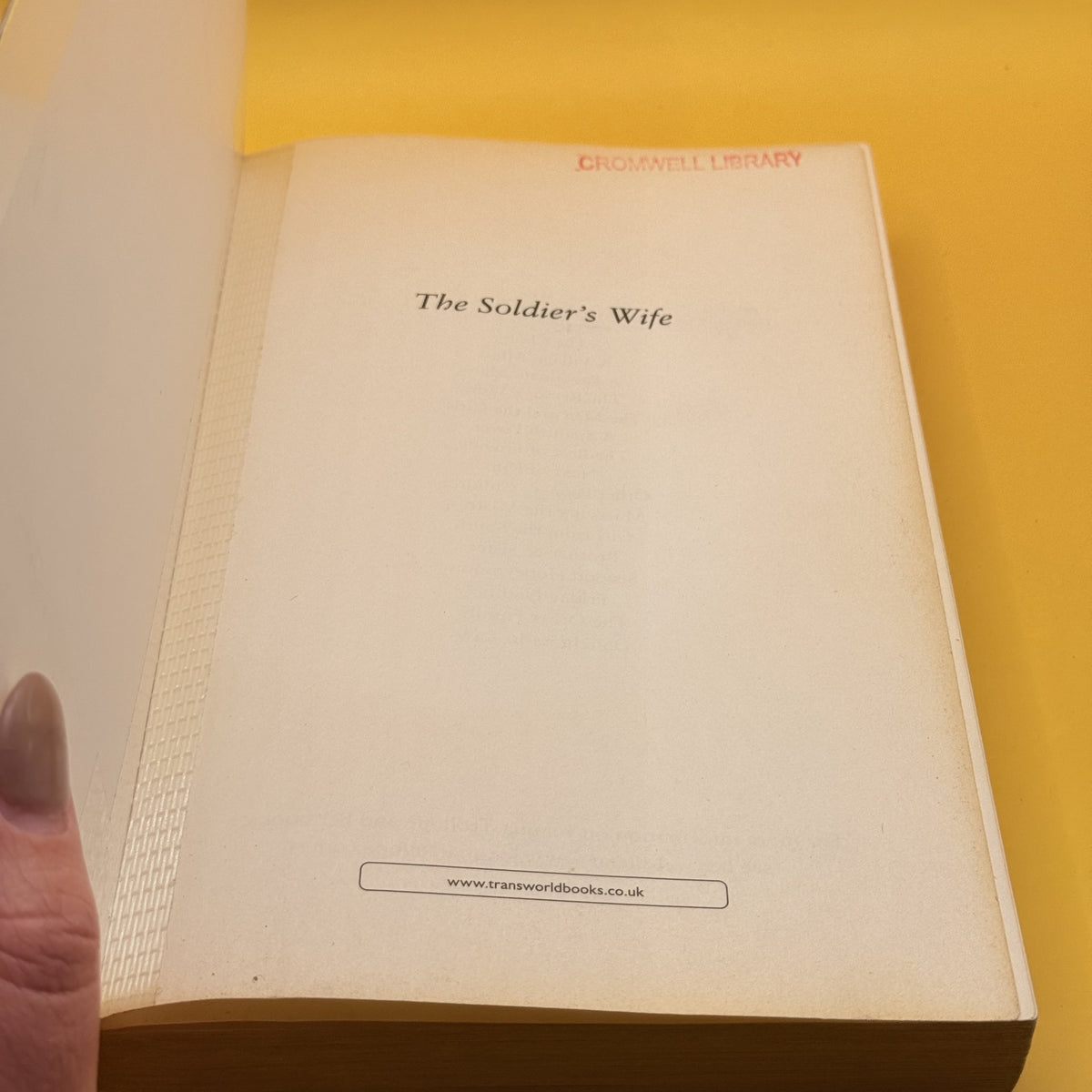 The Soldier’s Wife by Joanna Trollope