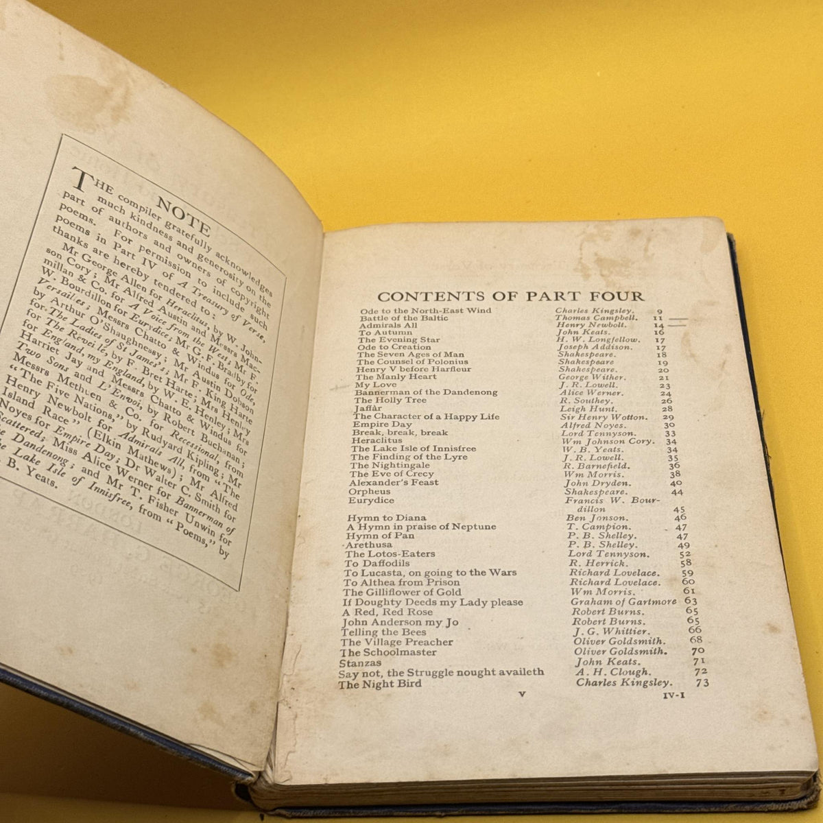 A Treasury of Verse for School and Home, Part Four by M. G. Edgar 1909