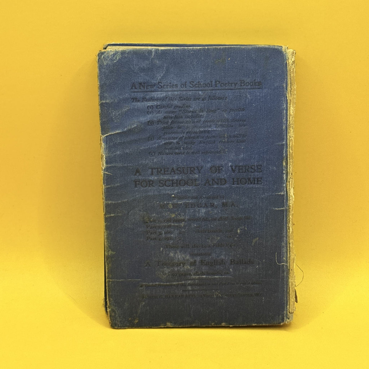 A Treasury of Verse for School and Home, Part Four by M. G. Edgar 1909