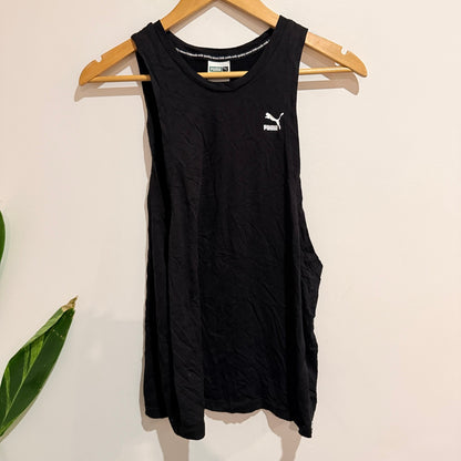 Puma Black Logo Muscle Tank Size XS