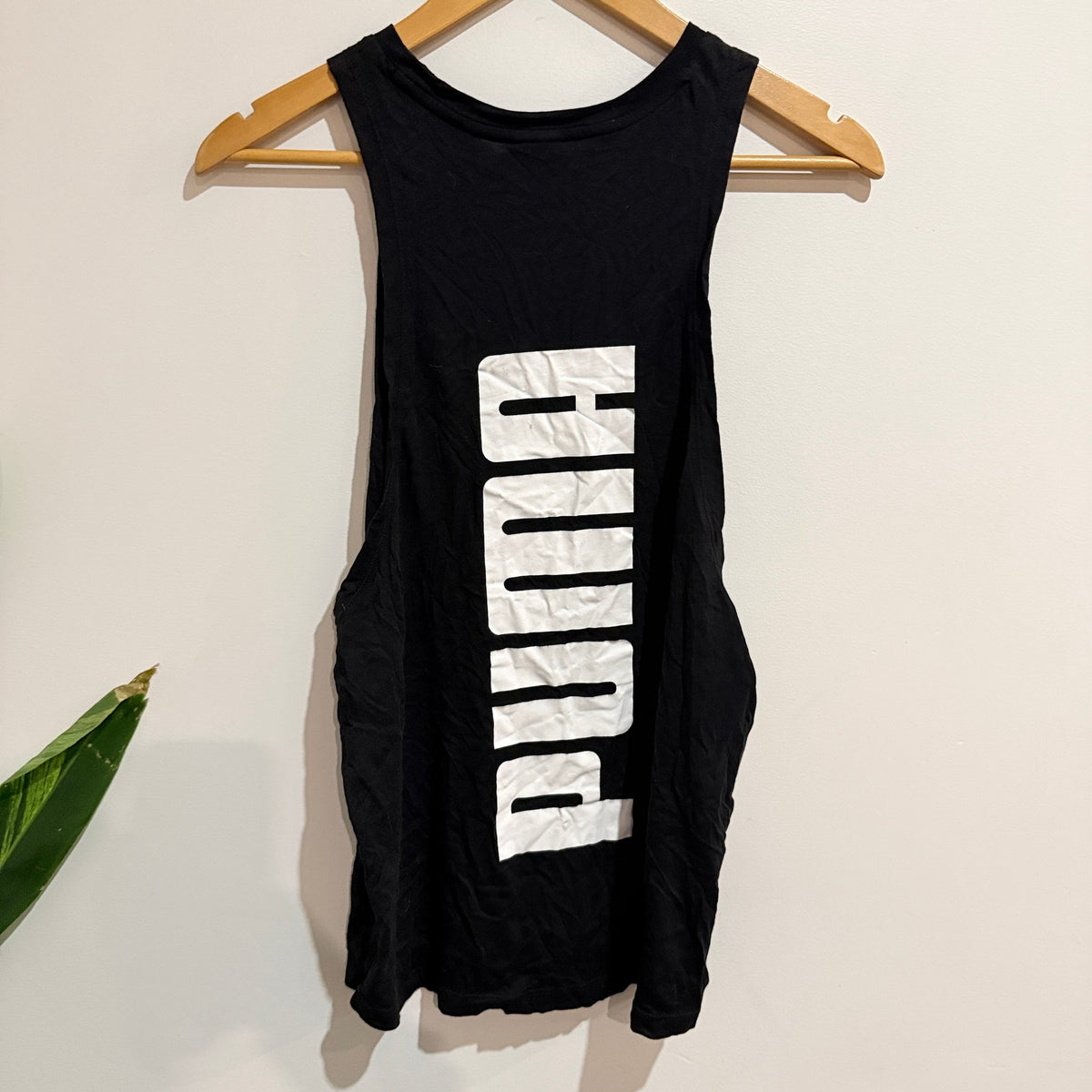 Puma Black Logo Muscle Tank Size XS