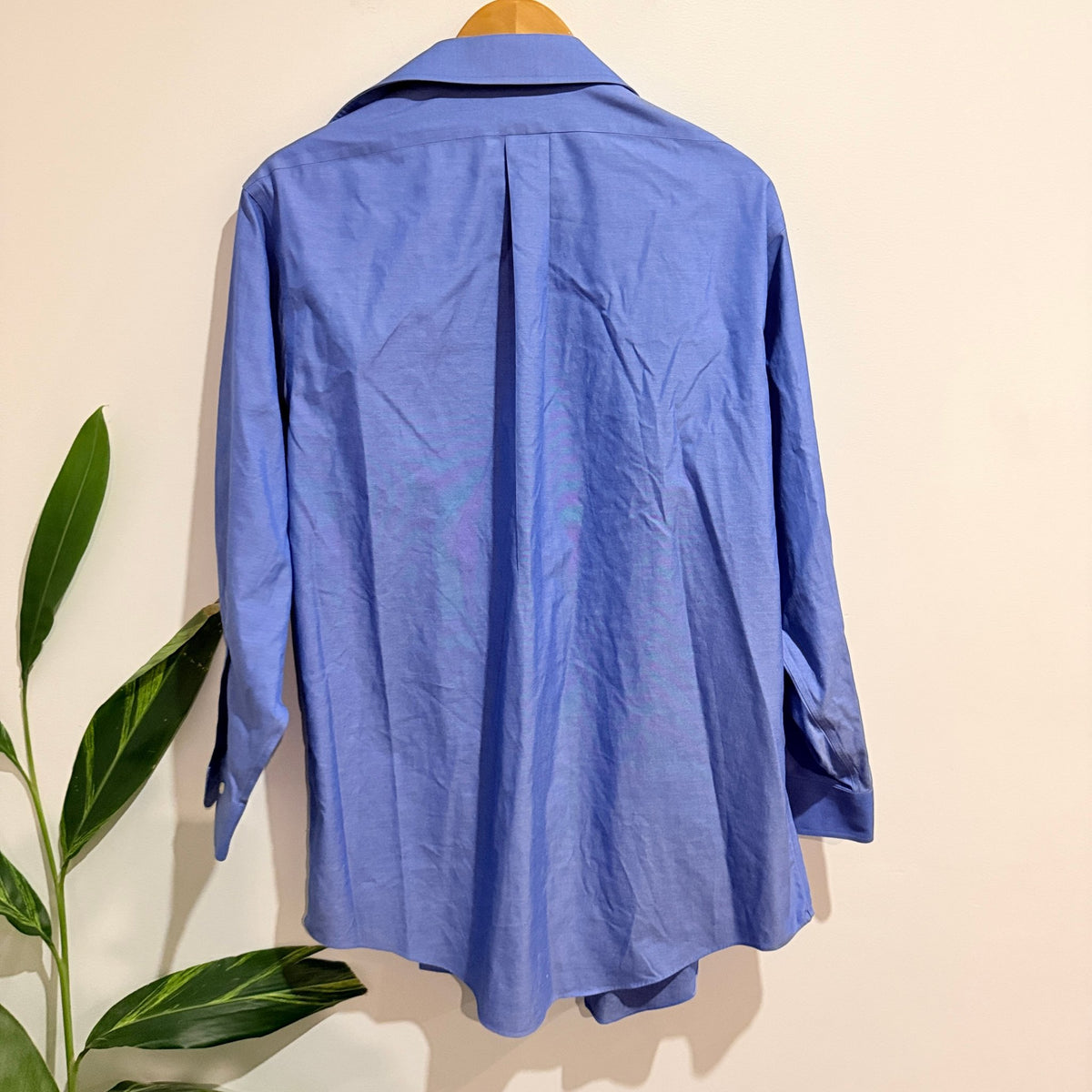 Brooks Brothers Blue Slim Fit Non-Iron Dress Shirt Size 16½ / 32