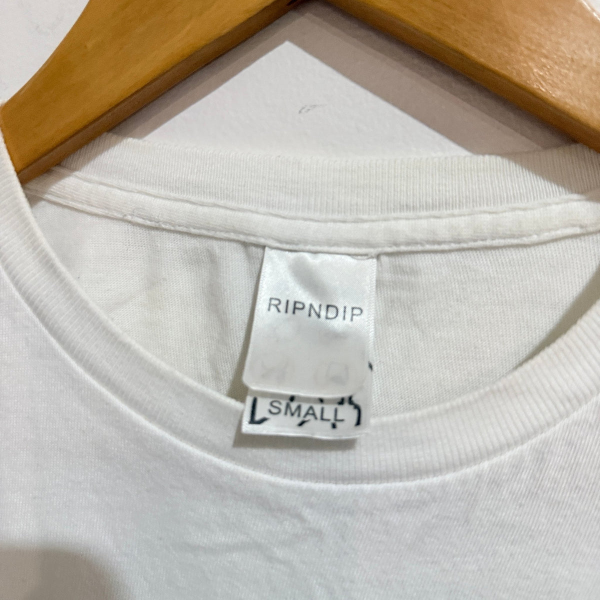 RIPNDIP White Cat Graphic Tee Size S