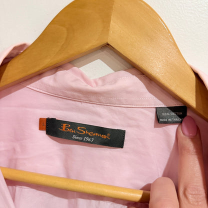 Ben Sherman Pink Cotton Shirt Size L