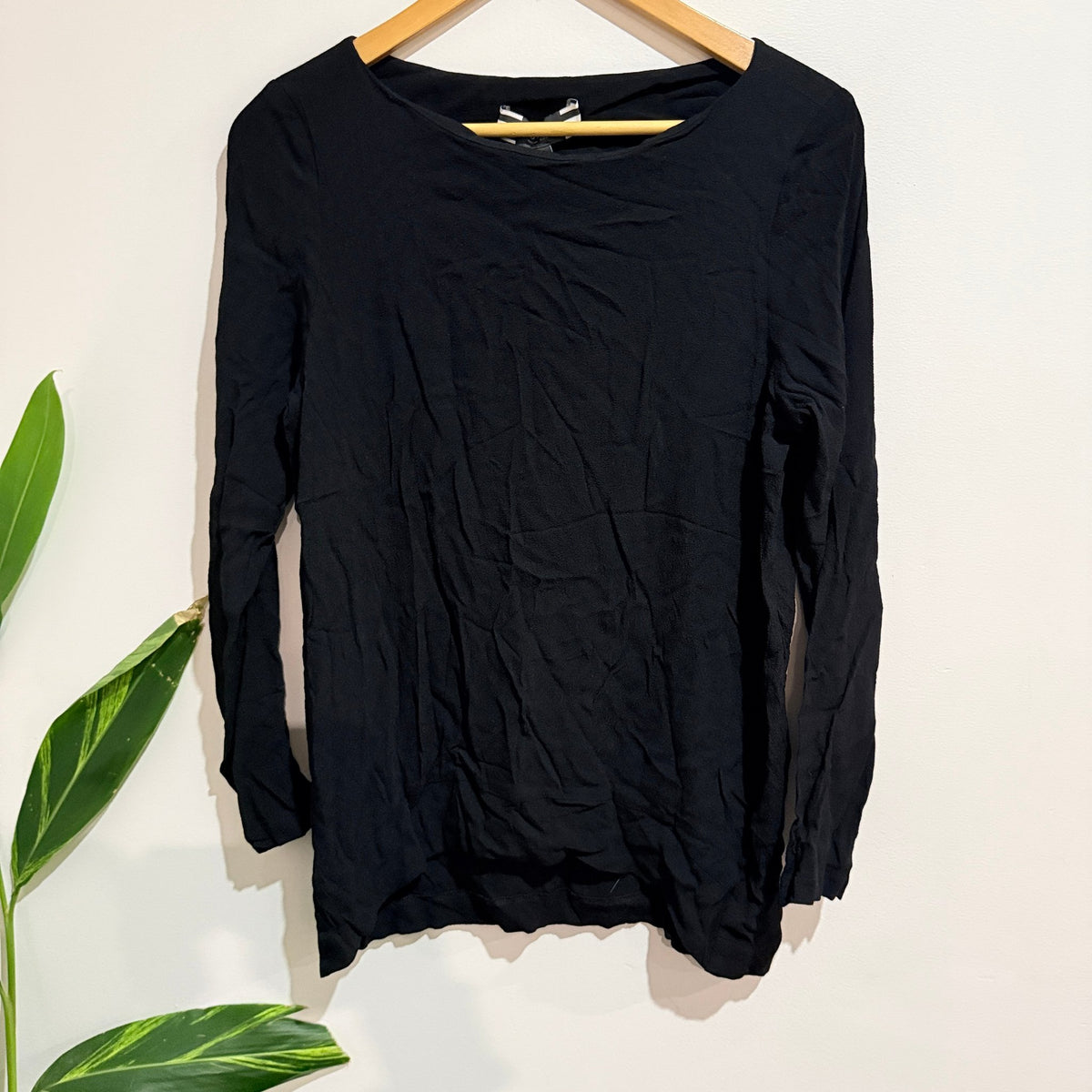 Curate by Trelise Cooper Black Long Sleeve Top Size S