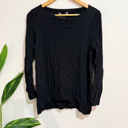 Curate by Trelise Cooper Black Long Sleeve Top Size S