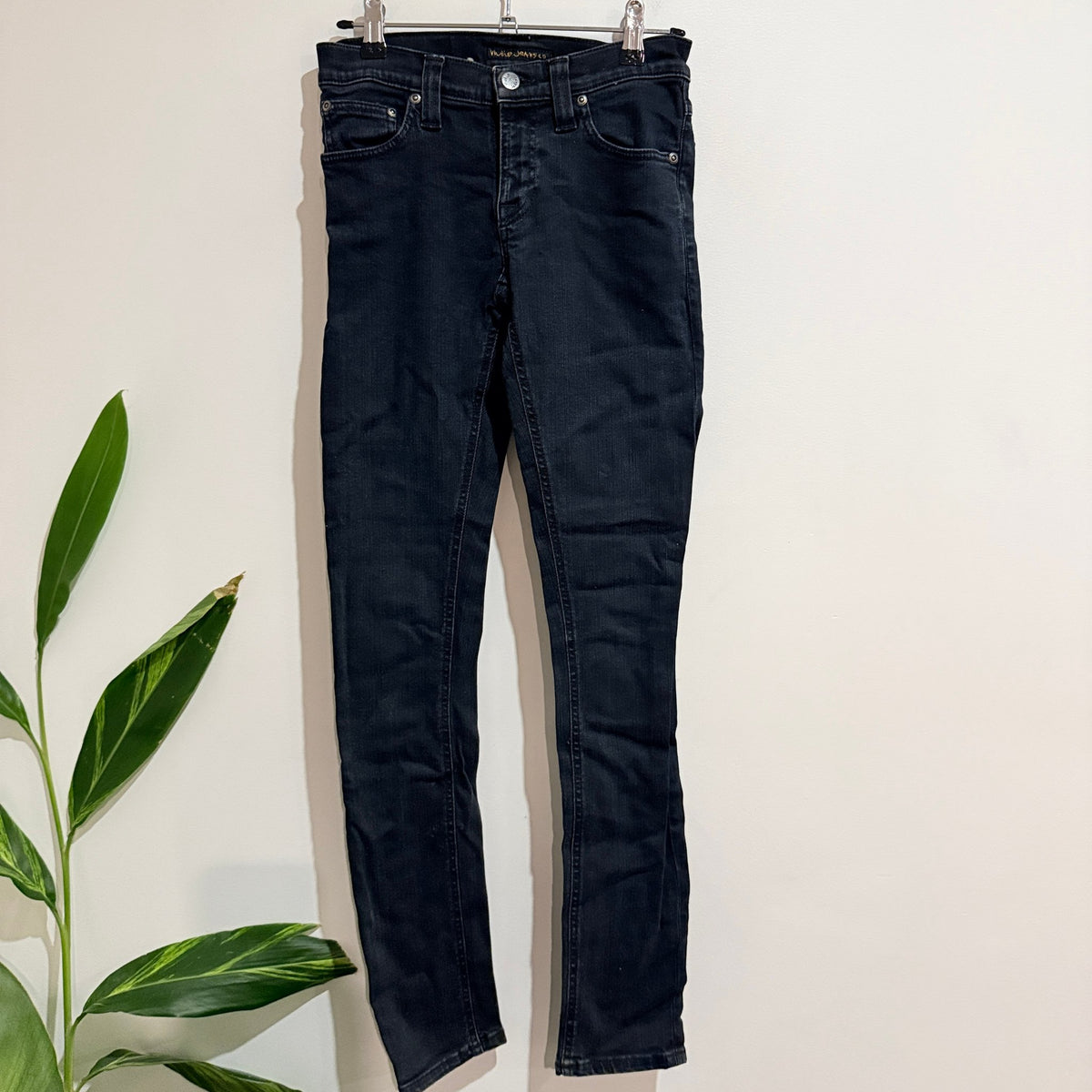Nudie Jeans Dark Wash Skinny Jeans Size 24 | Waist 64cm