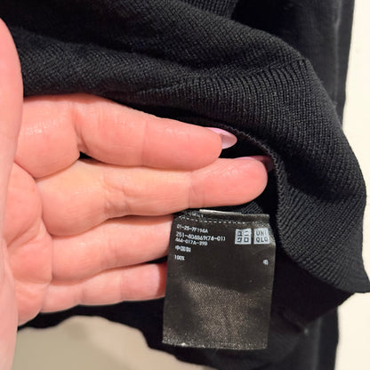 JW Anderson x Uniqlo Black Wool Turtleneck Jumper with Tie Cuffs Size S