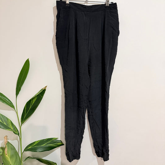 Zimmermann Black Elastic Waist Silk Pants Size 0 | Waist 74cm