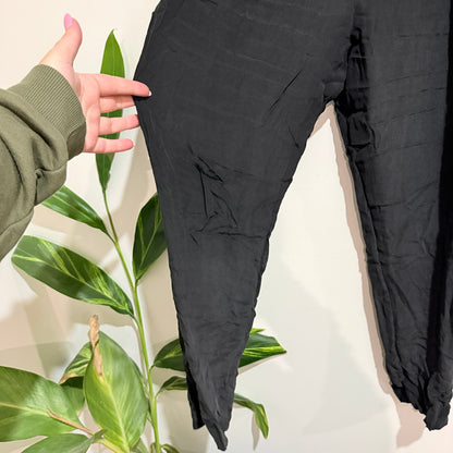 Zimmermann Black Elastic Waist Silk Pants Size 0 | Waist 74cm