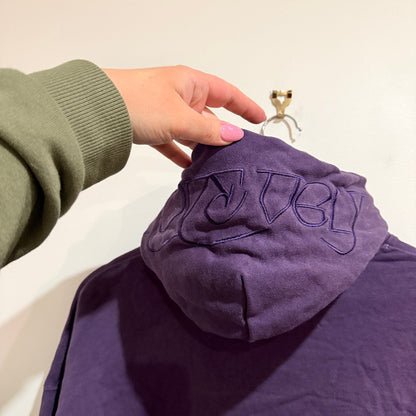 I Love Ugly Purple Hoodie Size M