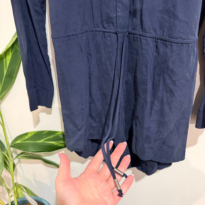 Do+Be Navy Shirt Romper - Size S