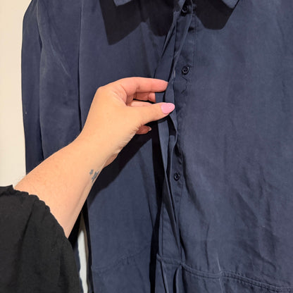 Do+Be Navy Shirt Romper - Size S