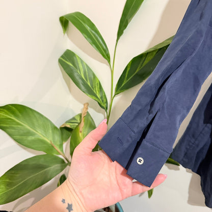 Do+Be Navy Shirt Romper - Size S