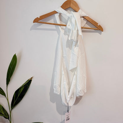 Showpo Cream Halter Neck Top - AU 10