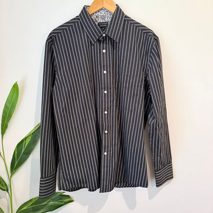 Pelaco Dark Grey Striped Long Sleeve Shirt - XL