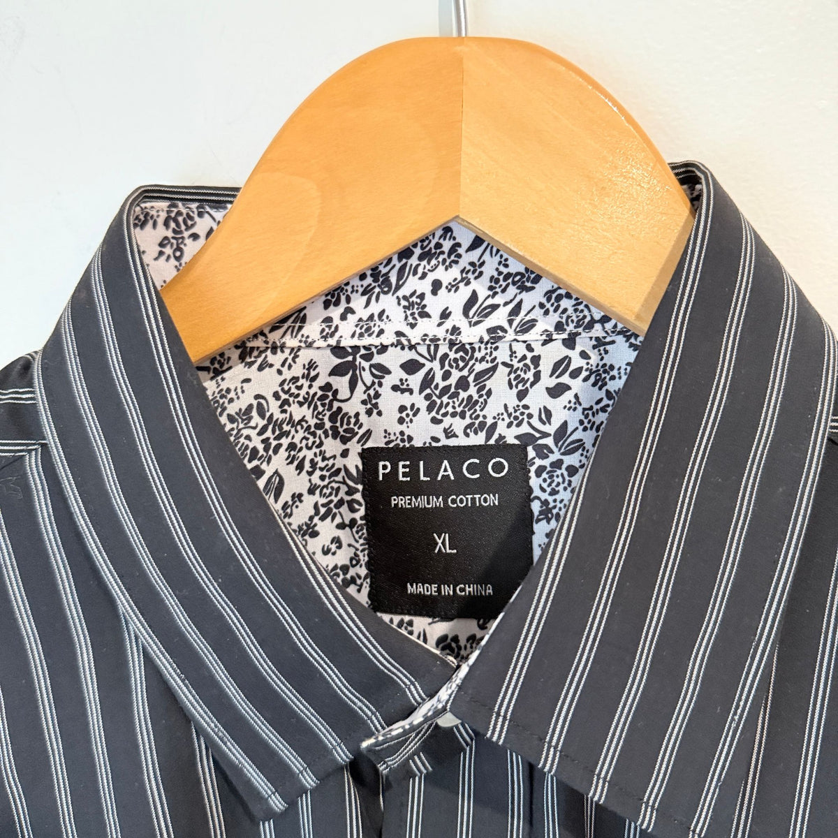 Pelaco Dark Grey Striped Long Sleeve Shirt - XL