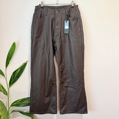 Country Denim Australia Brown Coated Pants - Size 12