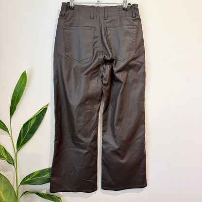 Country Denim Australia Brown Coated Pants - Size 12
