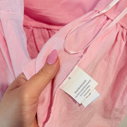 Indi Luxe Rosewater Pink Peplum Top - AU 8